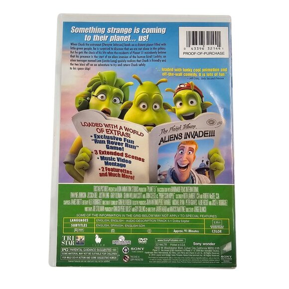 Planet 51 Dwayne Johnson Cloudy With A Chance Of Meatballs 2 DVD Movie Bundle - Picture 6 of 12
